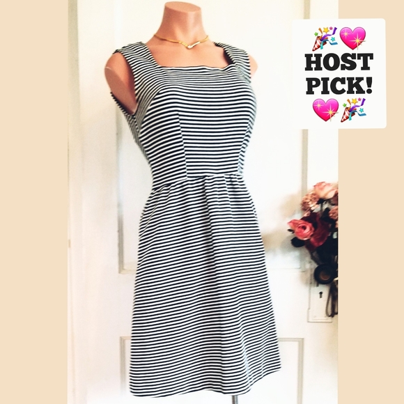 Merona Dresses & Skirts - Merona Black and White Striped Tank Dress